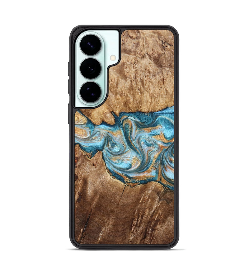 Galaxy S26 Plus Wood Phone Case - Sam (Teal & Gold, 823173)