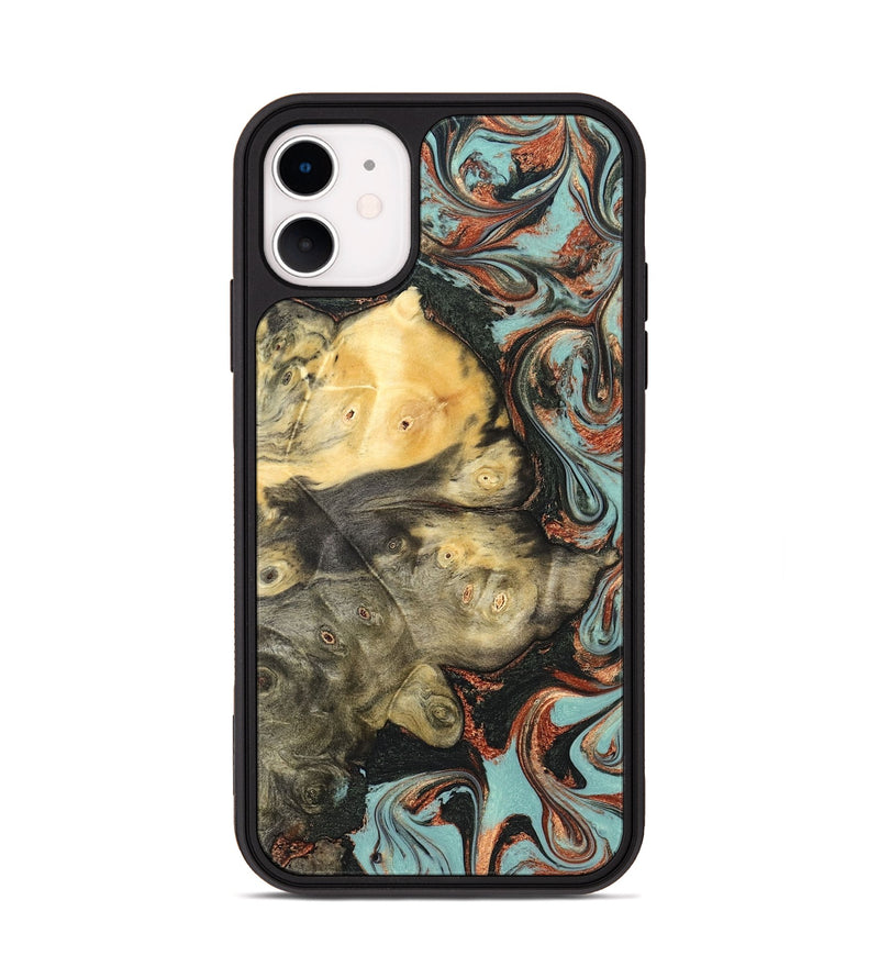 iPhone 11 Wood Phone Case - Johana (Green, 823174)