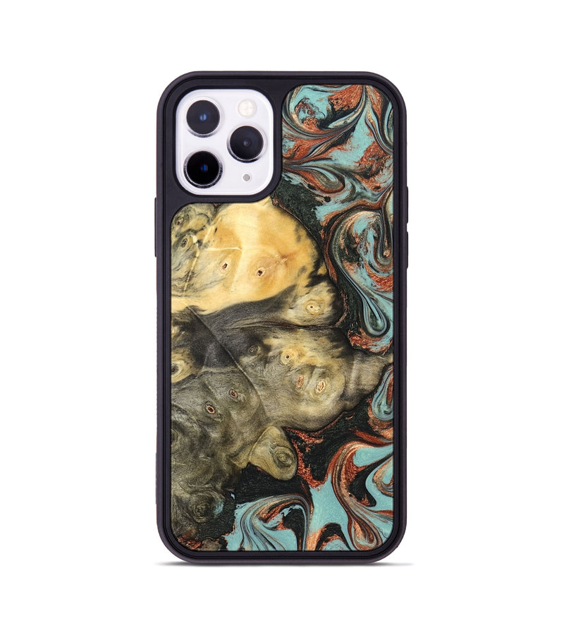 iPhone 11 Pro Wood Phone Case - Johana (Green, 823174)