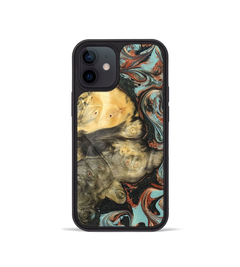 iPhone 12 mini Wood Phone Case - Johana (Green, 823174)