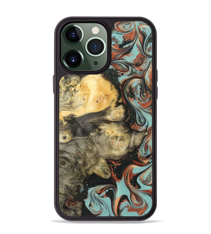 iPhone 13 Pro Max Wood Phone Case - Johana (Green, 823174)