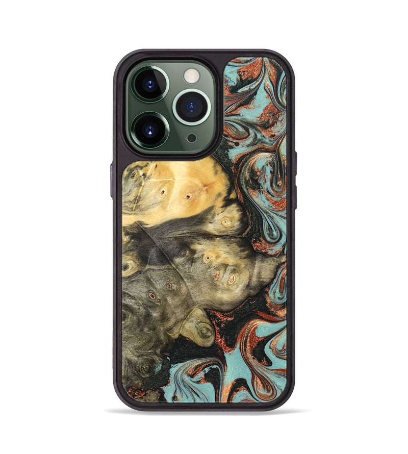 iPhone 13 Pro Wood Phone Case - Johana (Green, 823174)