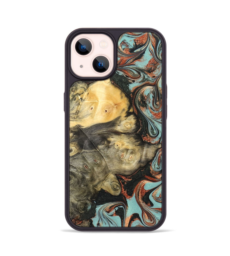 iPhone 14 Wood Phone Case - Johana (Green, 823174)