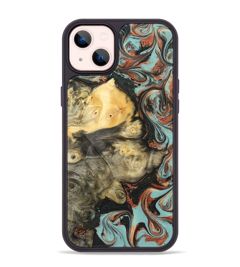 iPhone 14 Plus Wood Phone Case - Johana (Green, 823174)