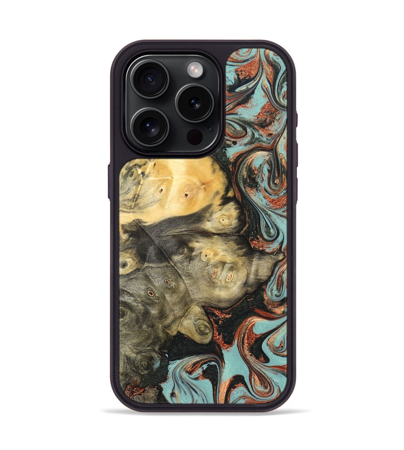 iPhone 15 Pro Wood Phone Case - Johana (Green, 823174)