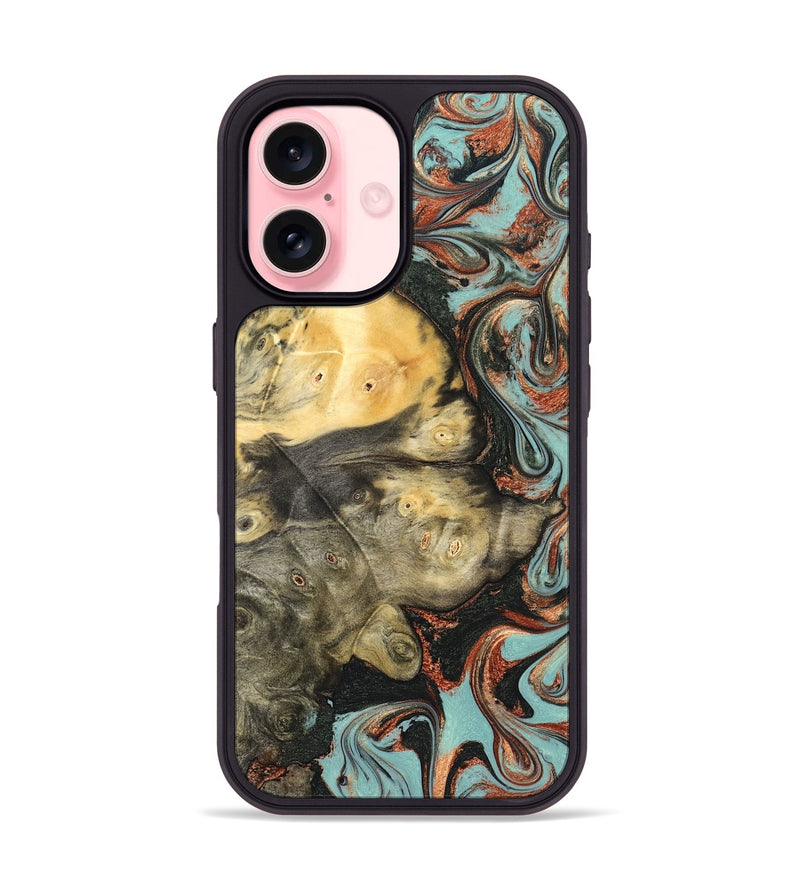 iPhone 16 Wood Phone Case - Johana (Green, 823174)