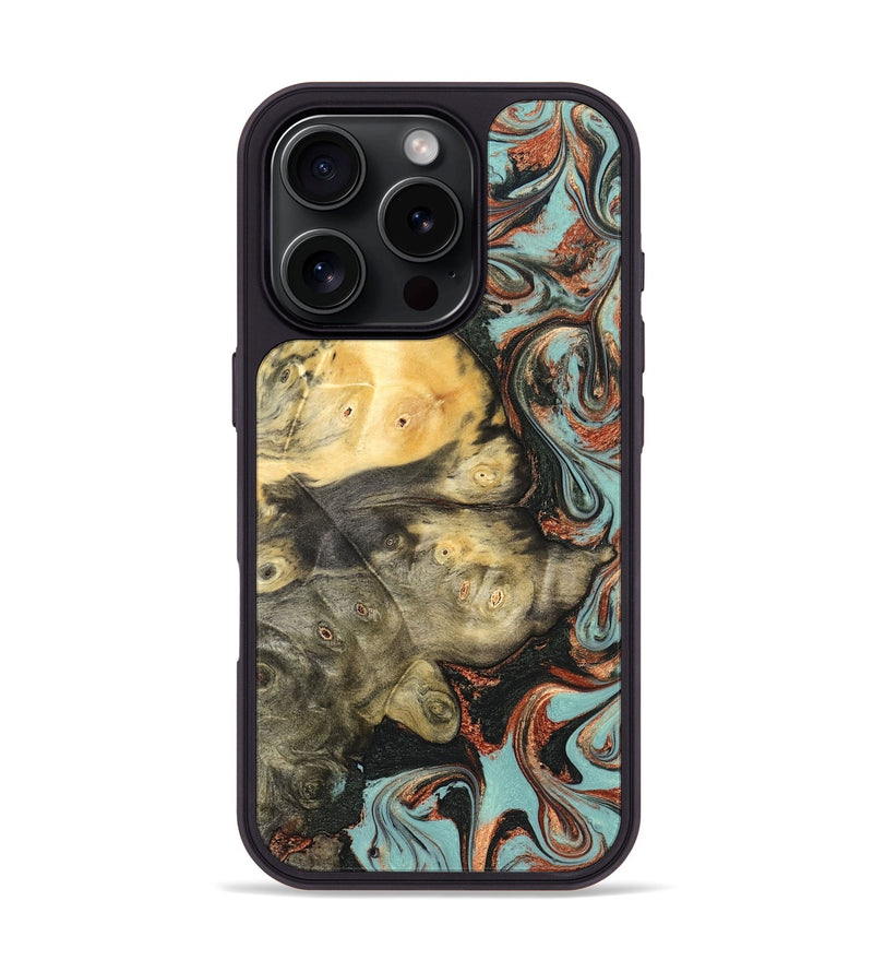 iPhone 16 Pro Wood Phone Case - Johana (Green, 823174)