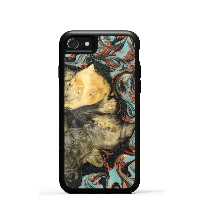 iPhone SE Wood Phone Case - Johana (Green, 823174)