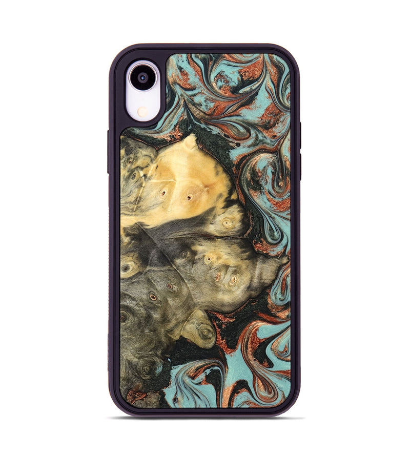 iPhone Xr Wood Phone Case - Johana (Green, 823174)