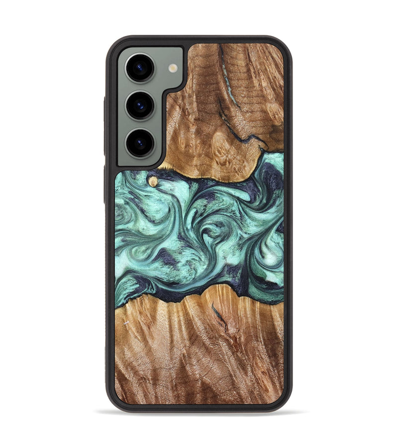 Galaxy S23 Plus Wood Phone Case - Mat (Green, 823179)