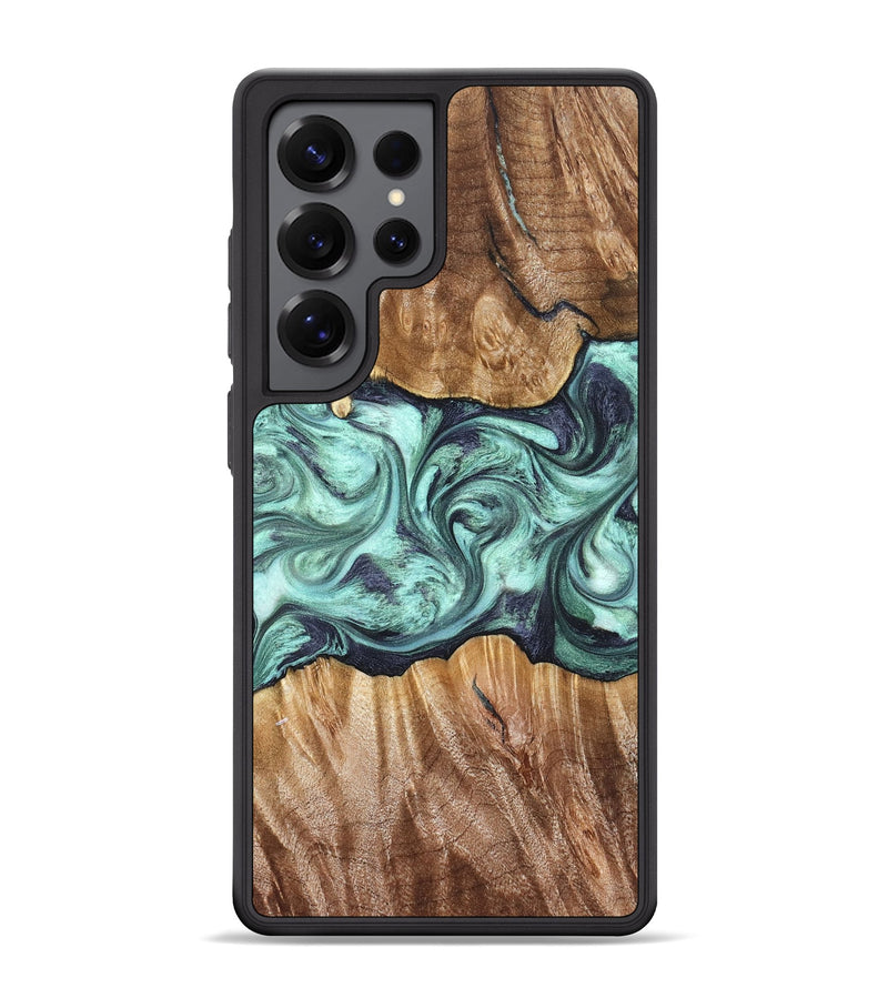 Galaxy S25 Ultra Wood Phone Case - Mat (Green, 823179)