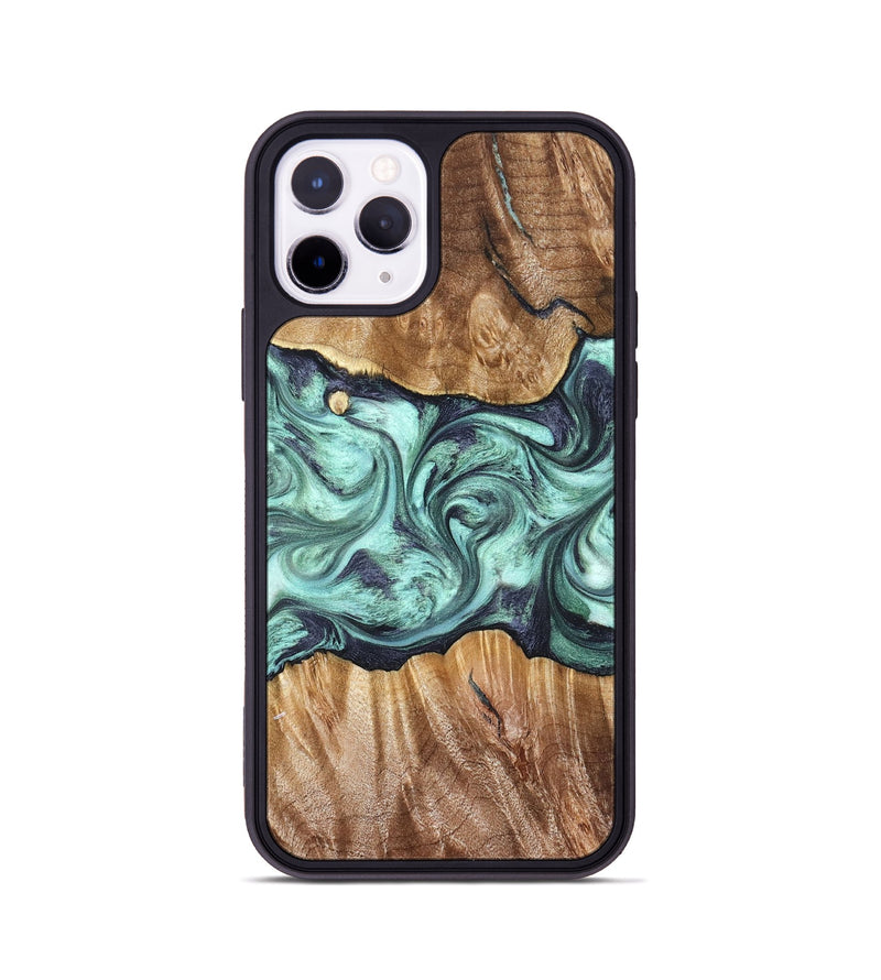 iPhone 11 Pro Wood Phone Case - Mat (Green, 823179)