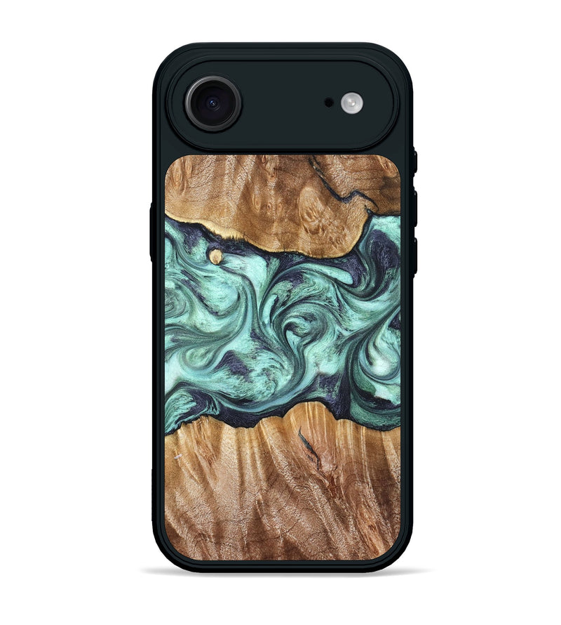 iPhone 17 Air Wood Phone Case - Mat (Green, 823179)