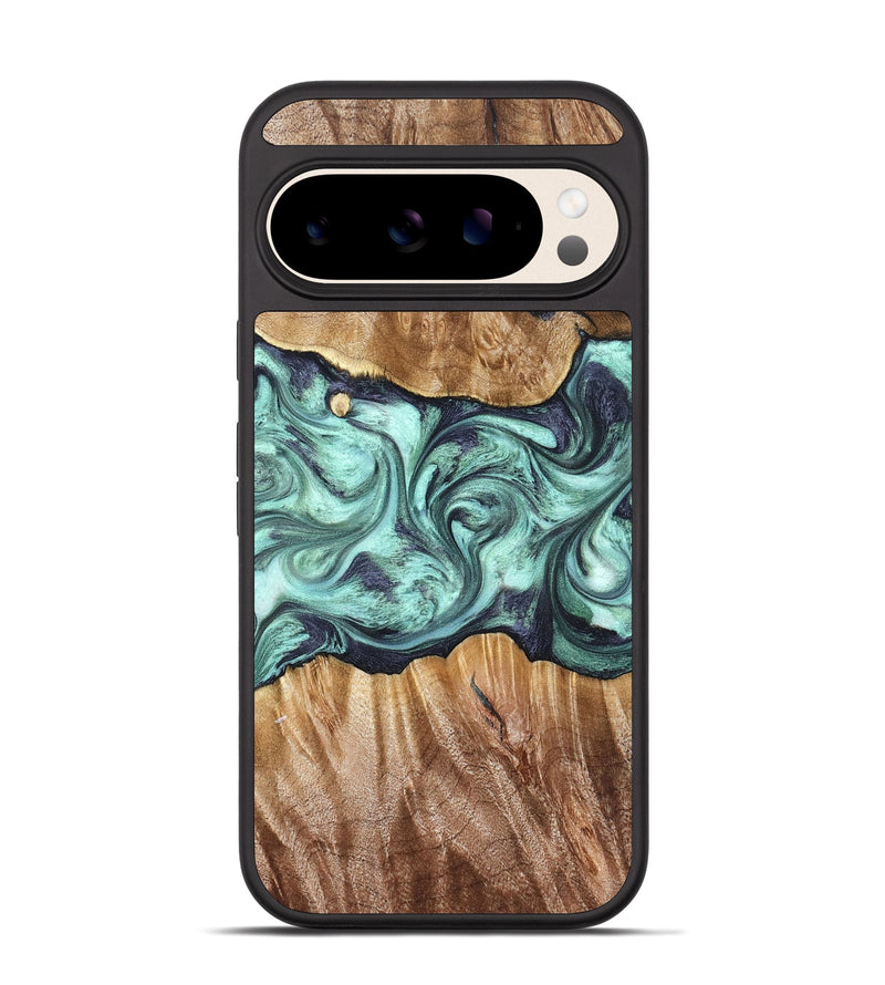 Pixel 10 Wood Phone Case - Mat (Green, 823179)