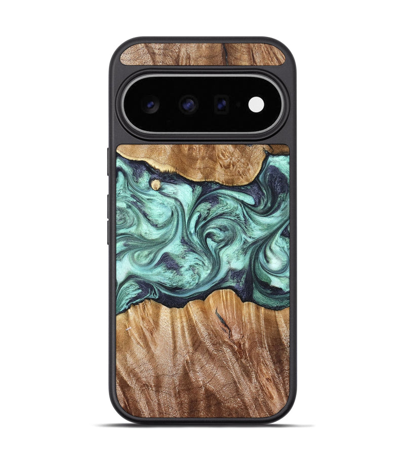 Pixel 11 Pro Wood Phone Case - Mat (Green, 823179)