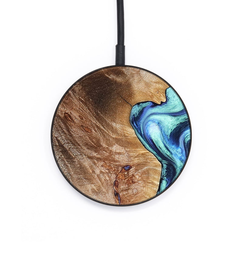 Circle Wood Wireless Charger - Novah (Blue, 823180)