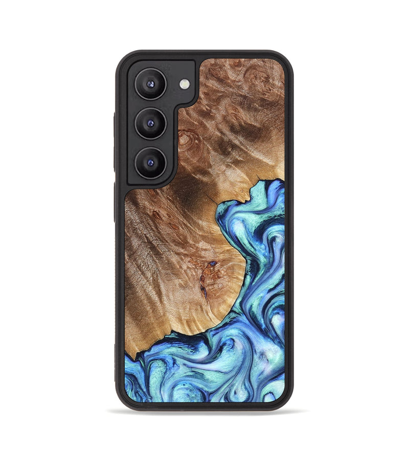 Galaxy S23 Wood Phone Case - Novah (Blue, 823180)