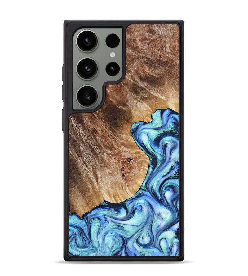 Galaxy S24 Ultra Wood Phone Case - Novah (Blue, 823180)