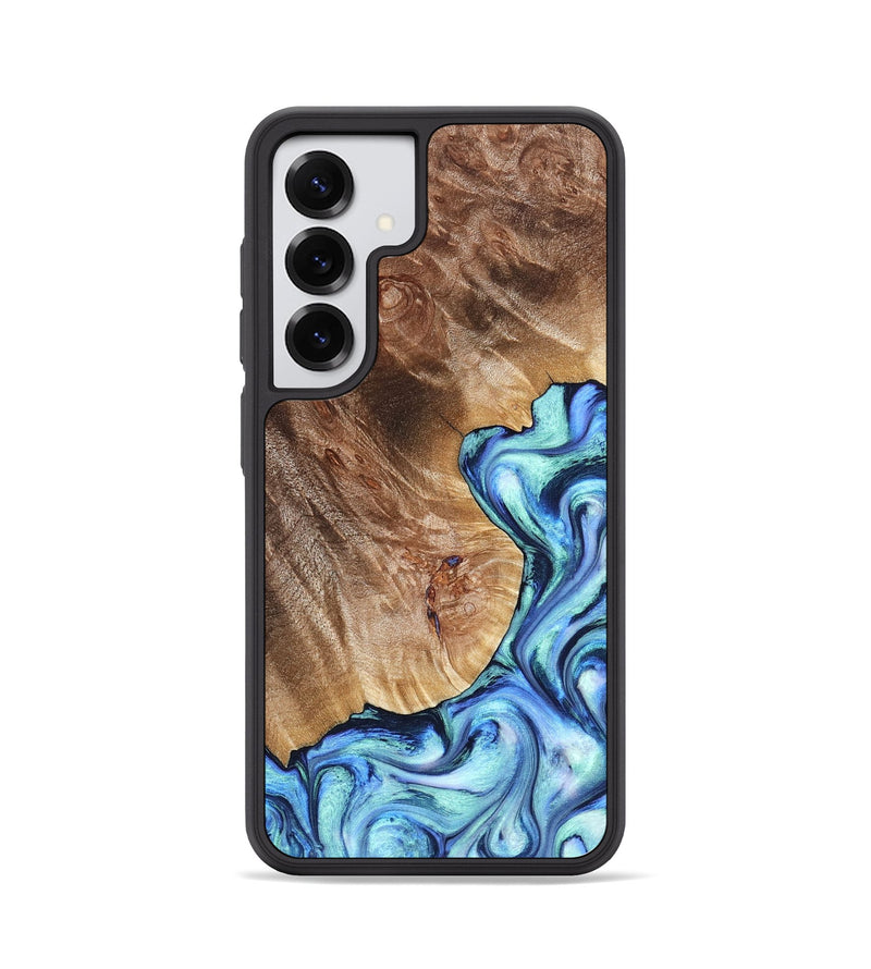 Galaxy S25 Wood Phone Case - Novah (Blue, 823180)