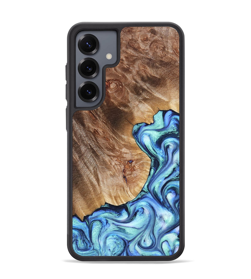 Galaxy S25 Plus Wood Phone Case - Novah (Blue, 823180)