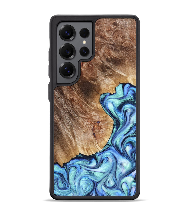 Galaxy S25 Ultra Wood Phone Case - Novah (Blue, 823180)