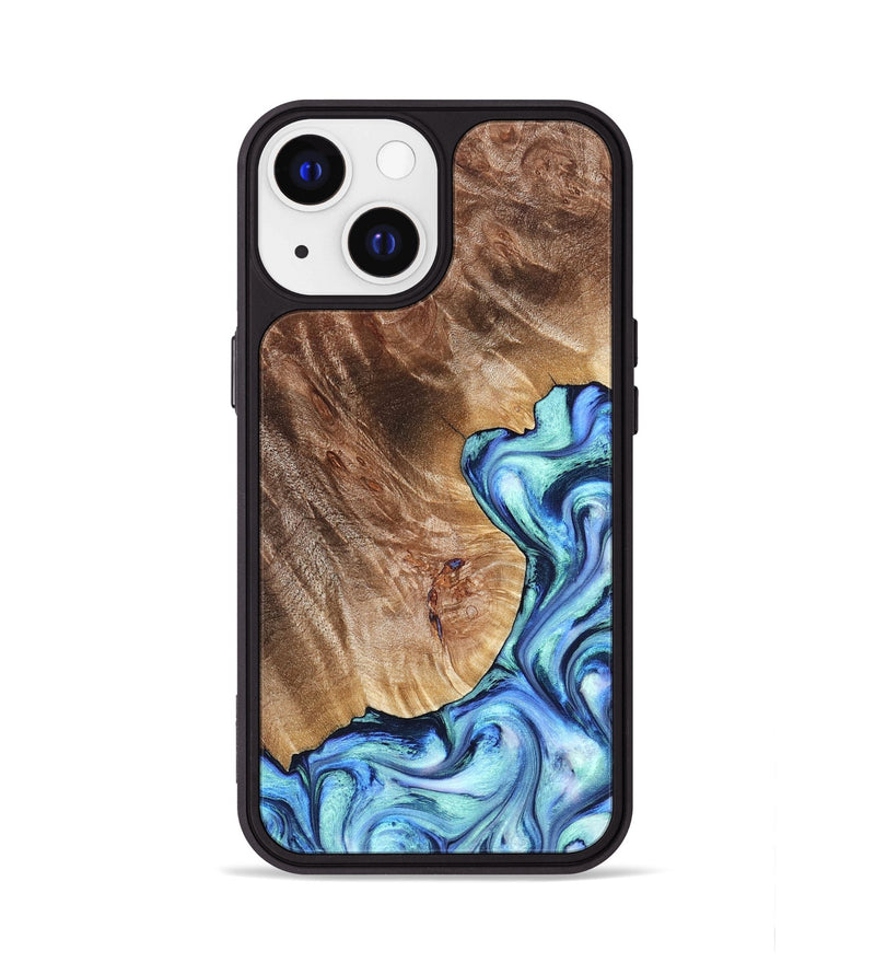 iPhone 13 Wood Phone Case - Novah (Blue, 823180)