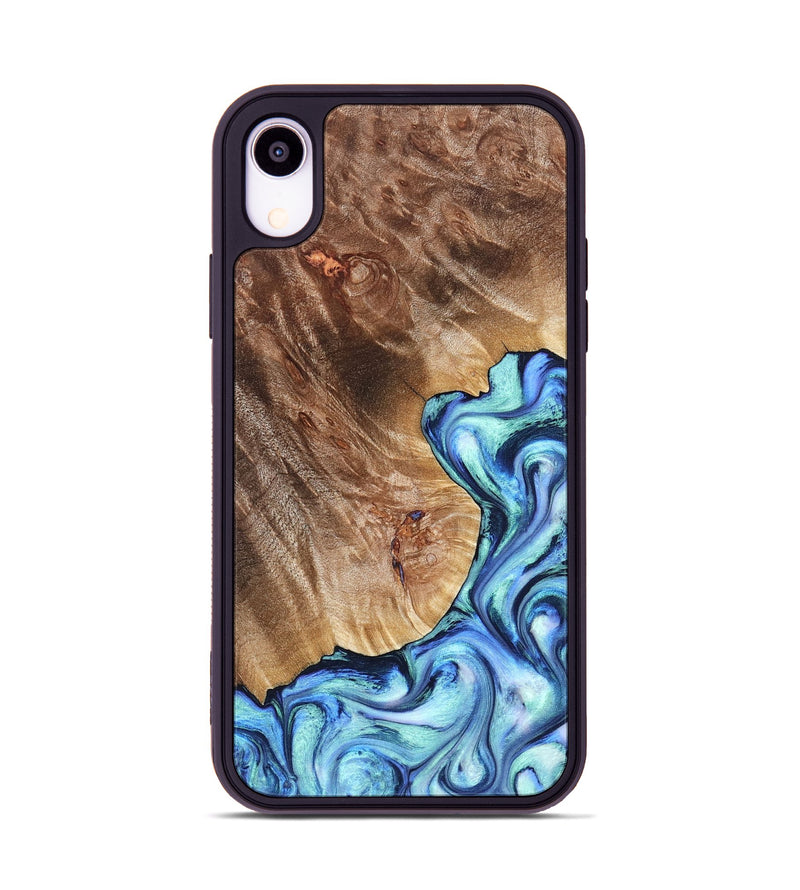 iPhone Xr Wood Phone Case - Novah (Blue, 823180)