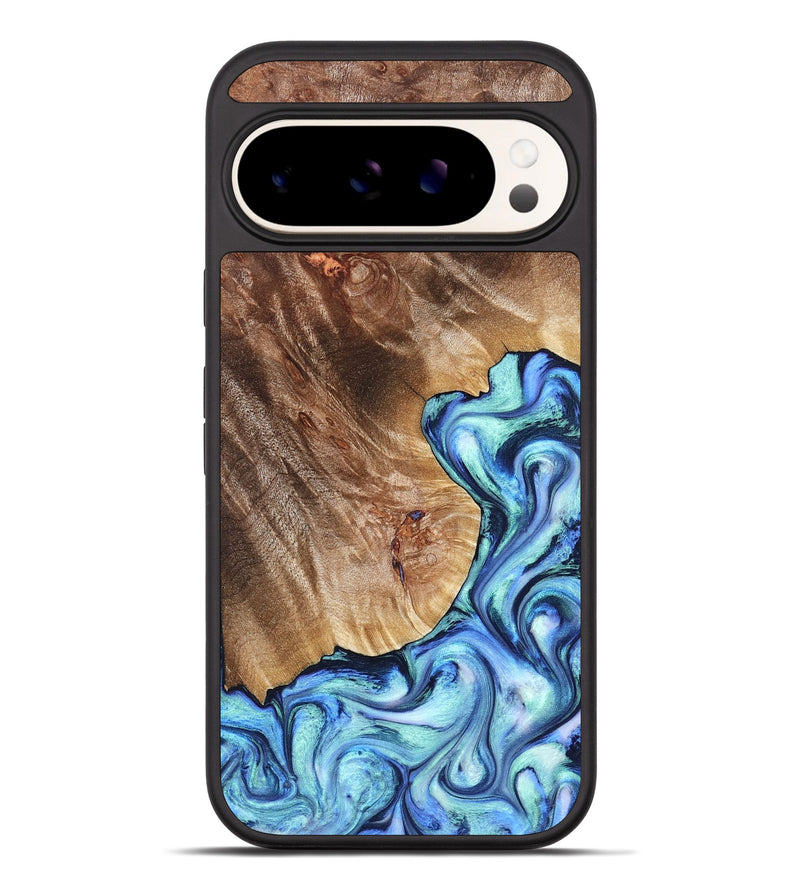 Pixel 10 Pro XL Wood Phone Case - Novah (Blue, 823180)