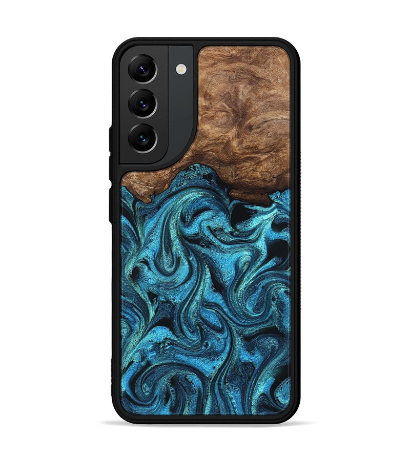 Galaxy S22 Plus Wood Phone Case - Kanisha (Blue, 823181)