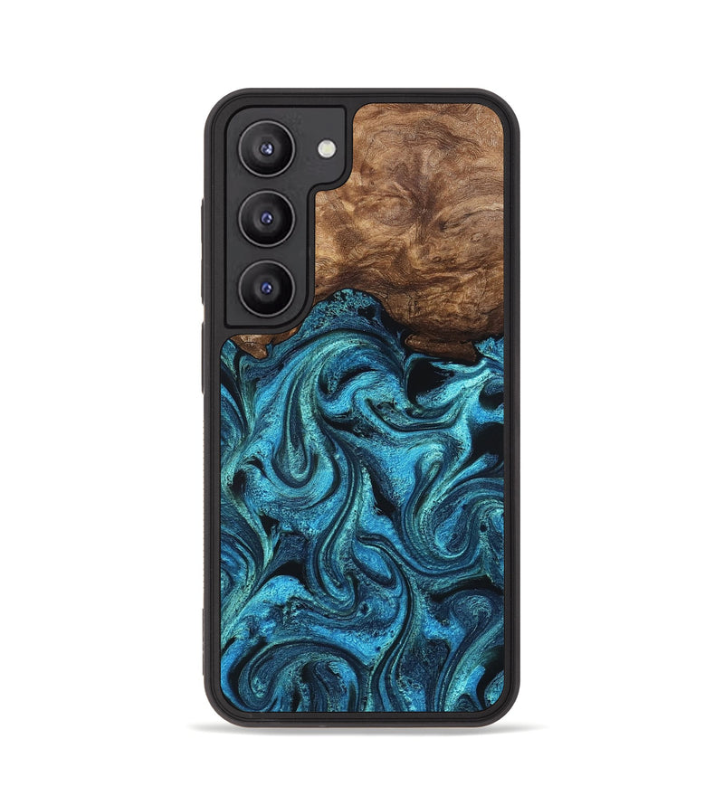 Galaxy S23 Wood Phone Case - Kanisha (Blue, 823181)