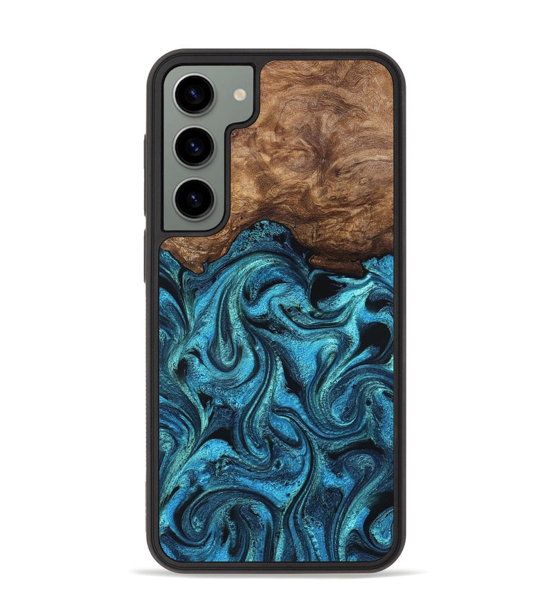 Galaxy S23 Plus Wood Phone Case - Kanisha (Blue, 823181)