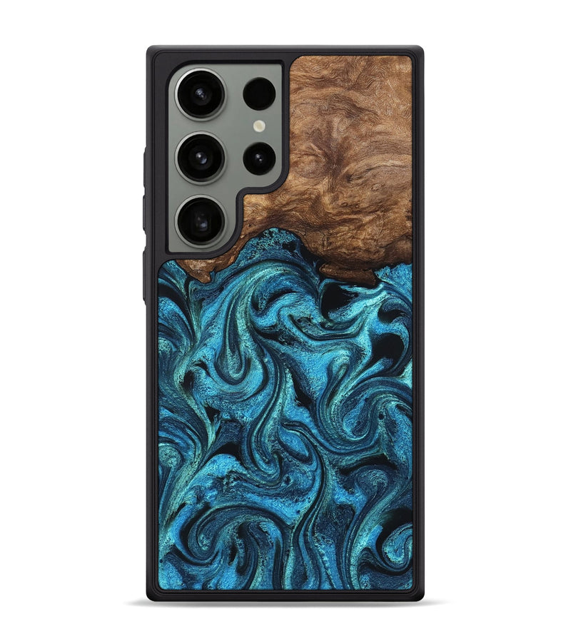 Galaxy S24 Ultra Wood Phone Case - Kanisha (Blue, 823181)