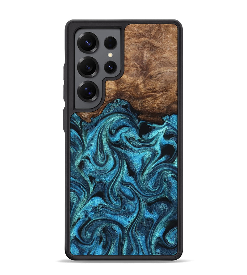 Galaxy S25 Ultra Wood Phone Case - Kanisha (Blue, 823181)