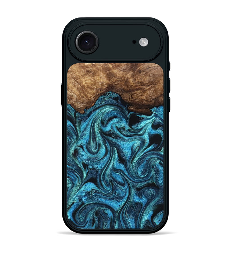 iPhone 17 Air Wood Phone Case - Kanisha (Blue, 823181)