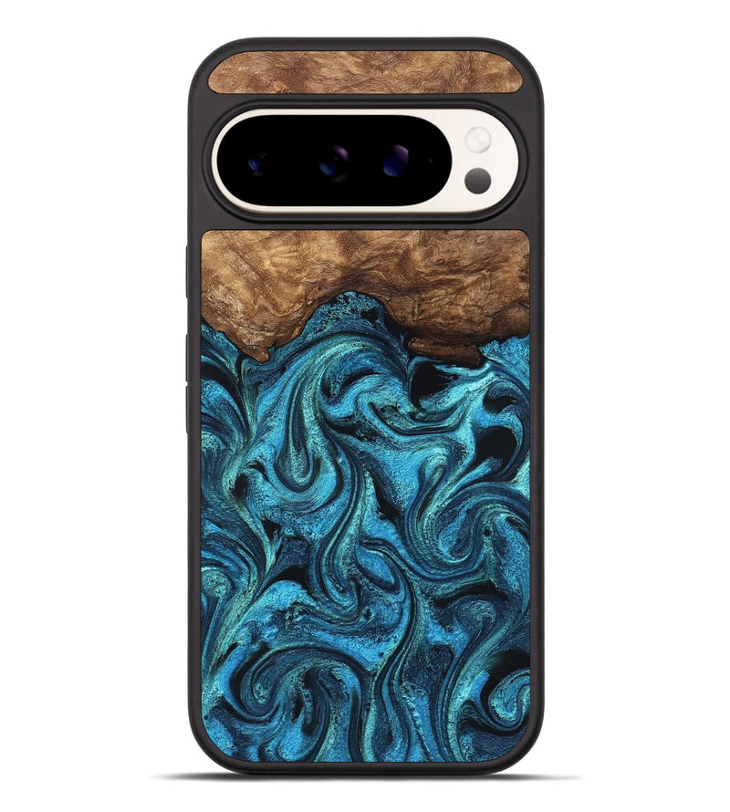 Pixel 9 Pro XL Wood Phone Case - Kanisha (Blue, 823181)