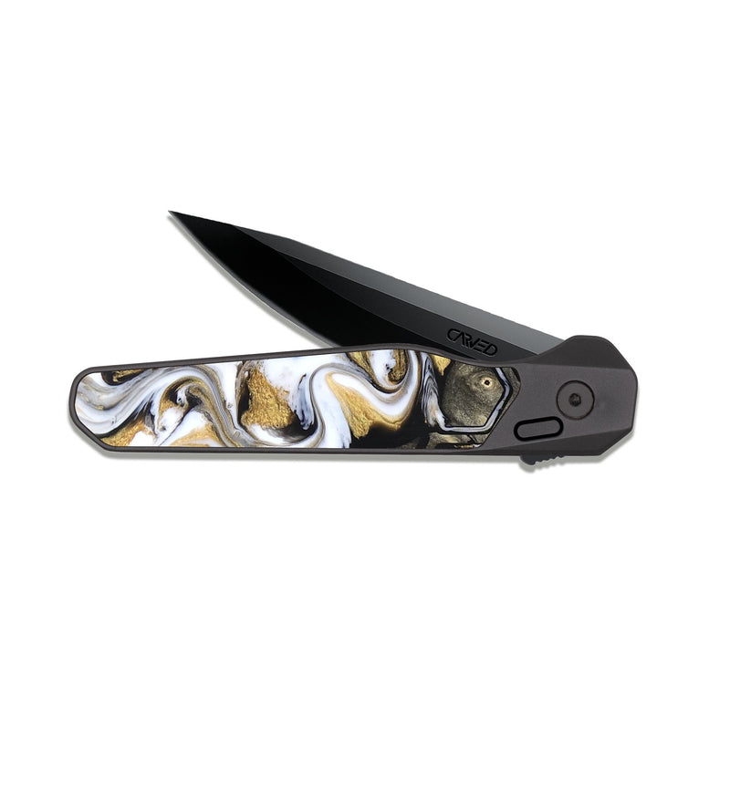 EDC Dark Slate Wood Pocket Knife - Karsyn (Pattern, 823187)