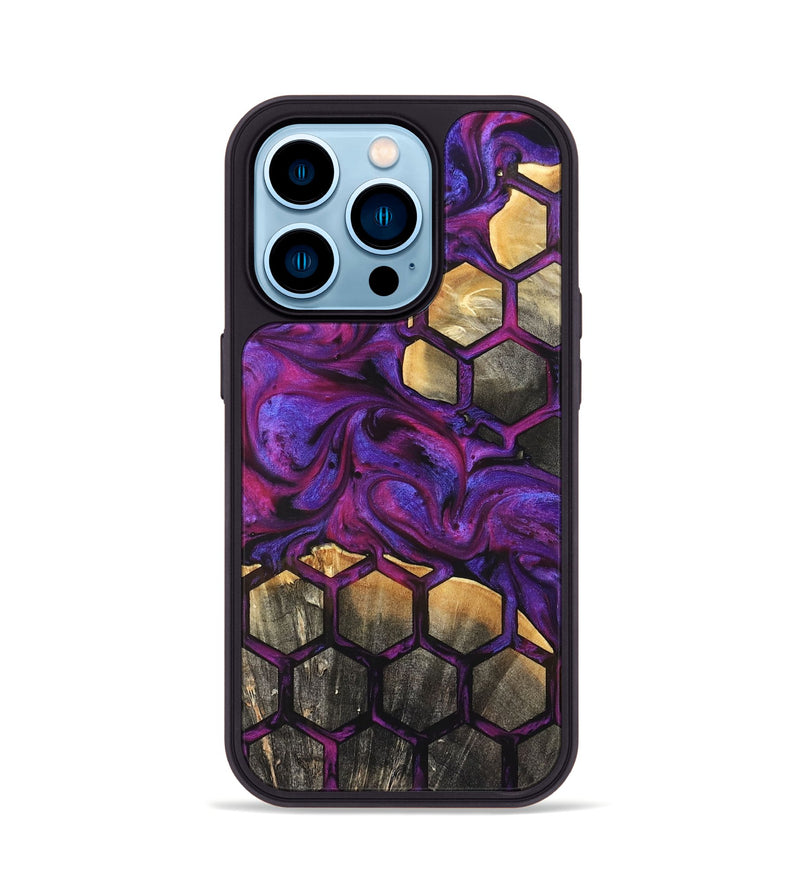 iPhone 14 Pro Wood Phone Case - Ridge (Pattern, 823189)
