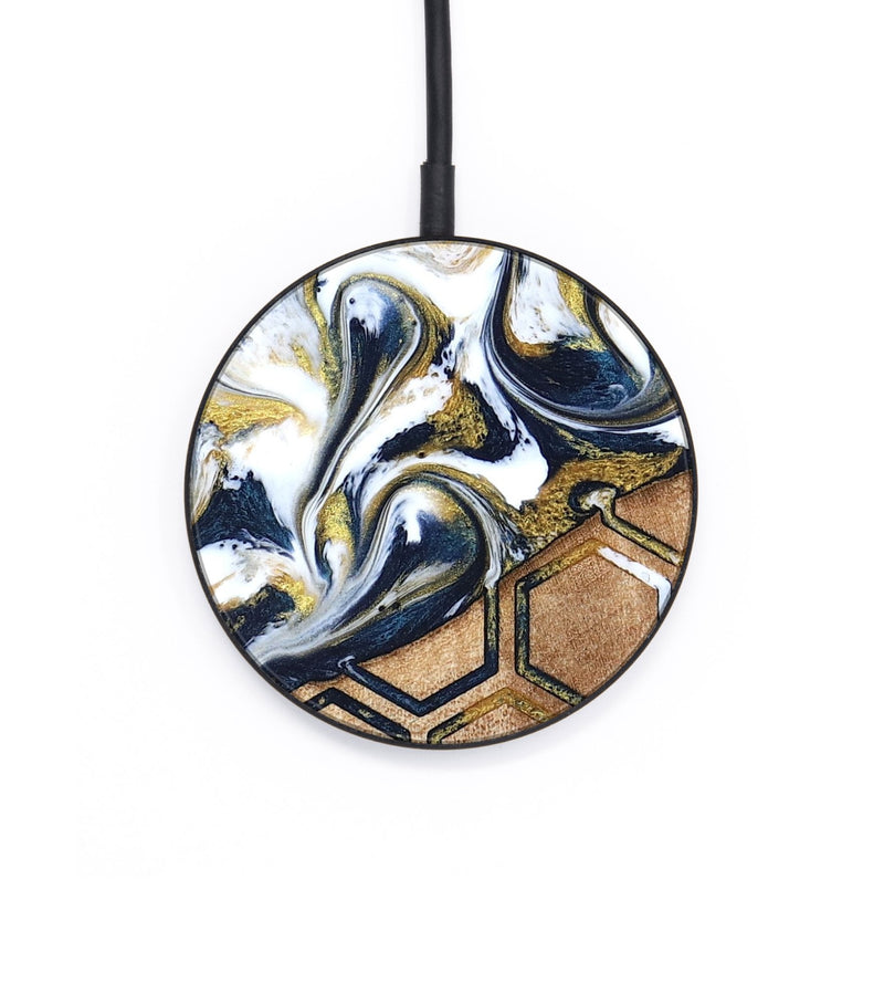 Circle Wood Wireless Charger - Vicky (Pattern, 823190)