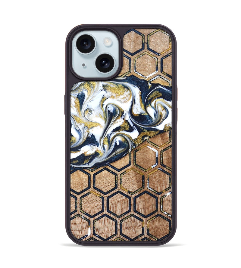 iPhone 15 Wood Phone Case - Vicky (Pattern, 823190)