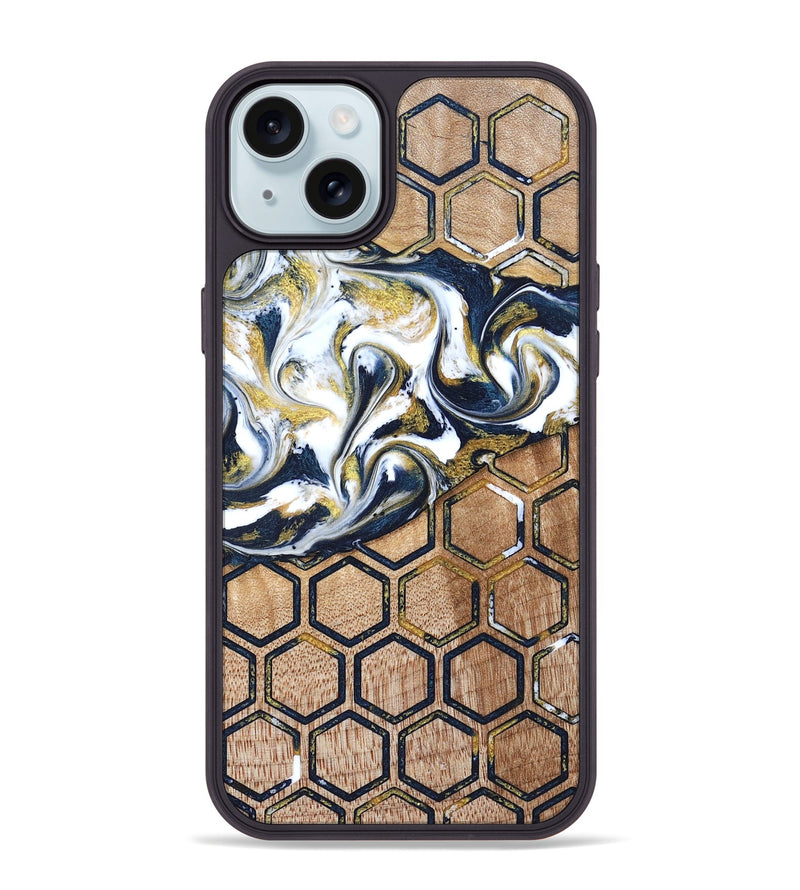 iPhone 15 Plus Wood Phone Case - Vicky (Pattern, 823190)