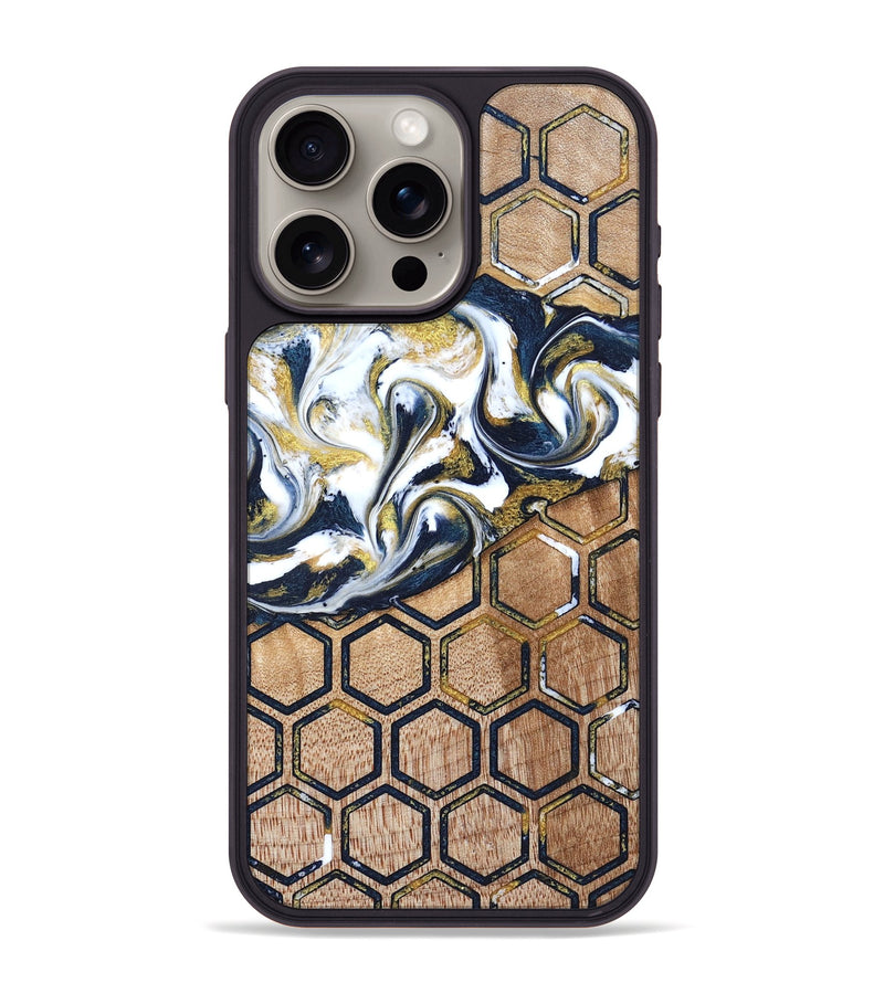 iPhone 15 Pro Max Wood Phone Case - Vicky (Pattern, 823190)