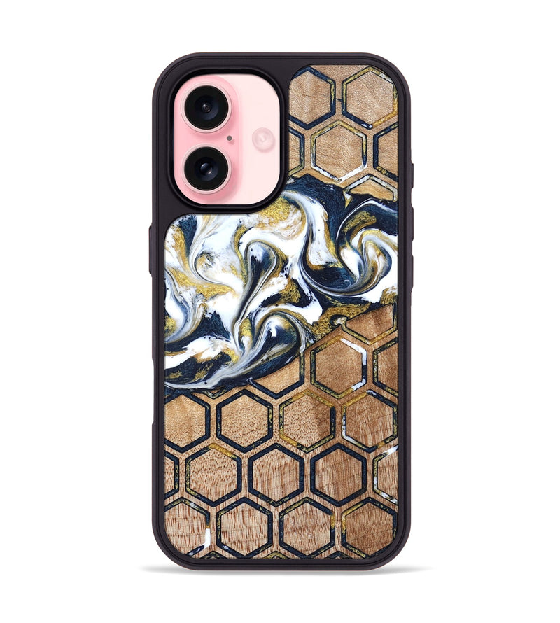 iPhone 16 Wood Phone Case - Vicky (Pattern, 823190)