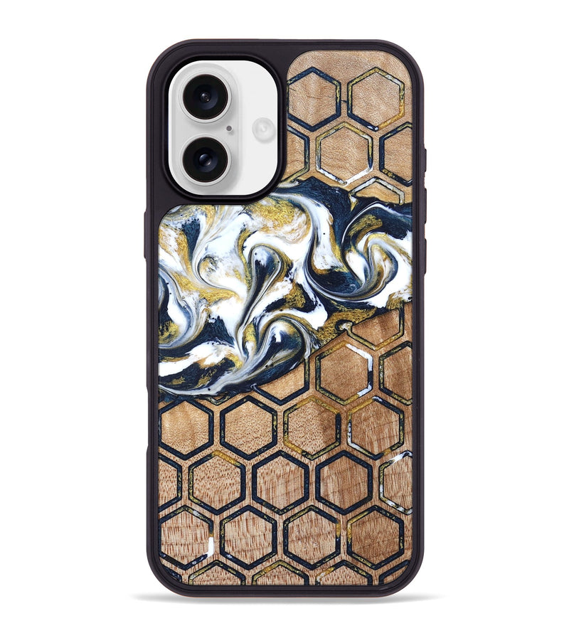 iPhone 16 Plus Wood Phone Case - Vicky (Pattern, 823190)