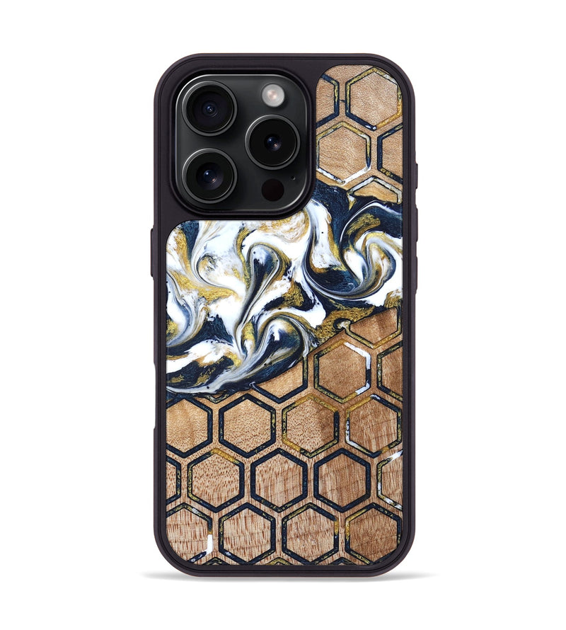 iPhone 16 Pro Wood Phone Case - Vicky (Pattern, 823190)