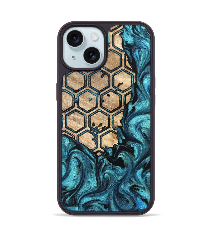 iPhone 15 Wood Phone Case - Frida (Pattern, 823192)