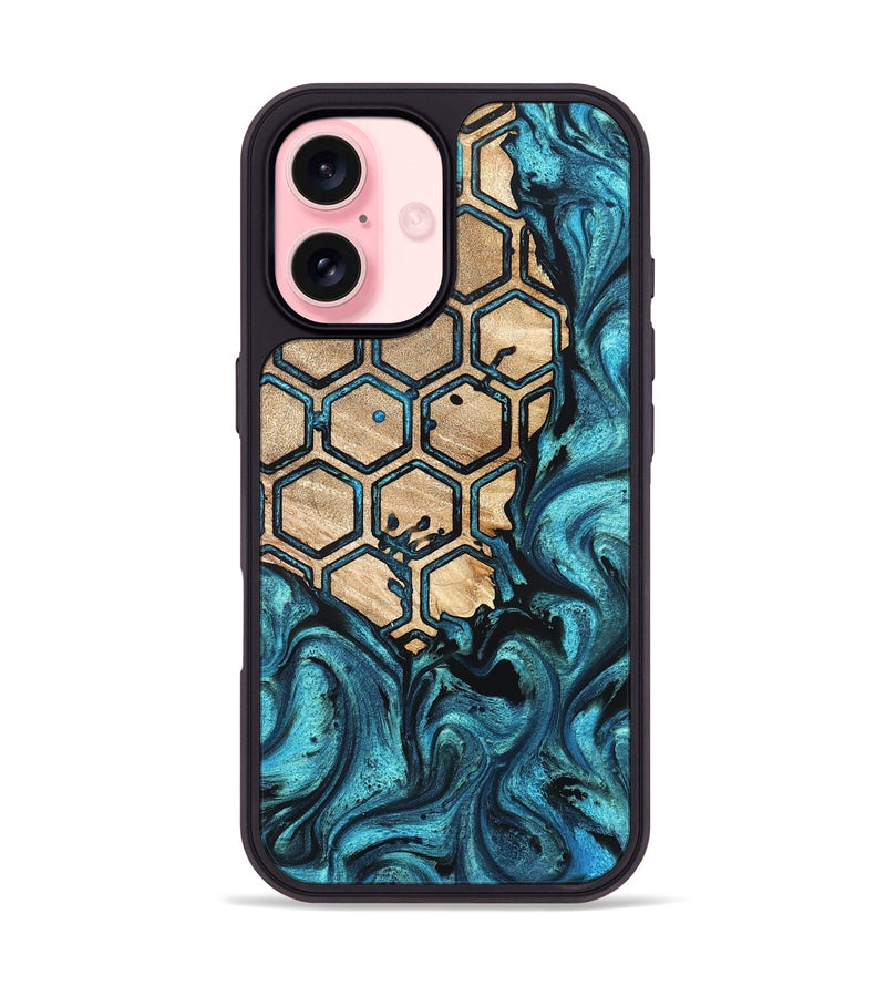 iPhone 16 Wood Phone Case - Frida (Pattern, 823192)