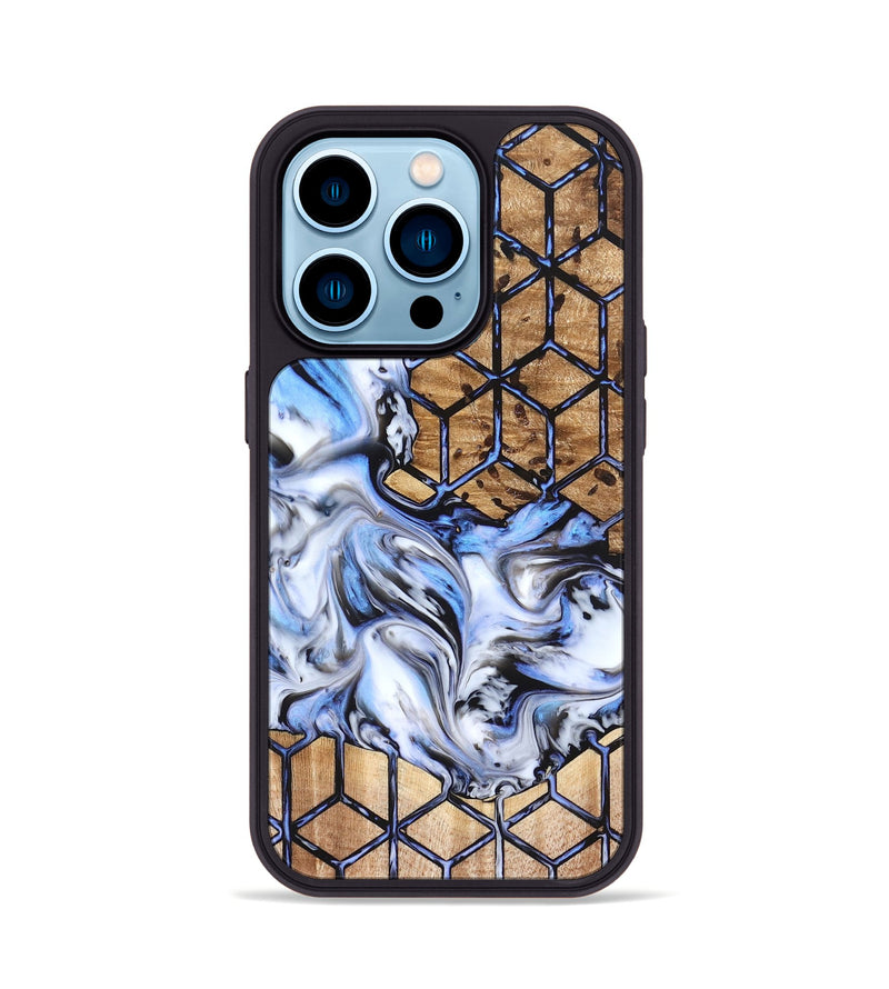 iPhone 14 Pro Wood Phone Case - Domingo (Pattern, 823199)