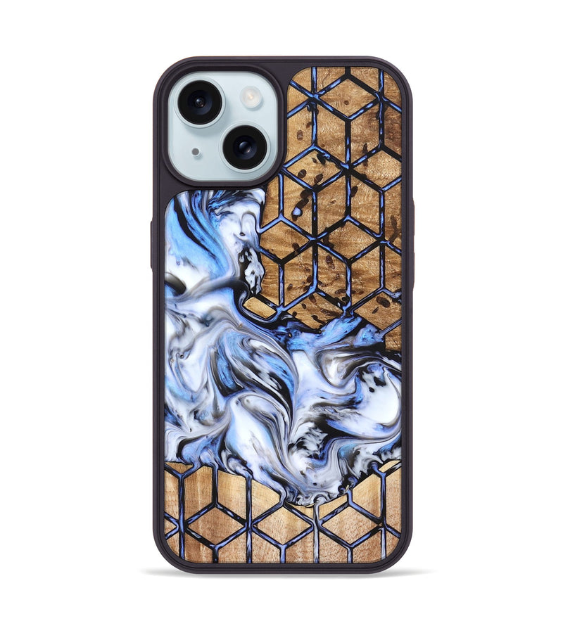 iPhone 15 Wood Phone Case - Domingo (Pattern, 823199)