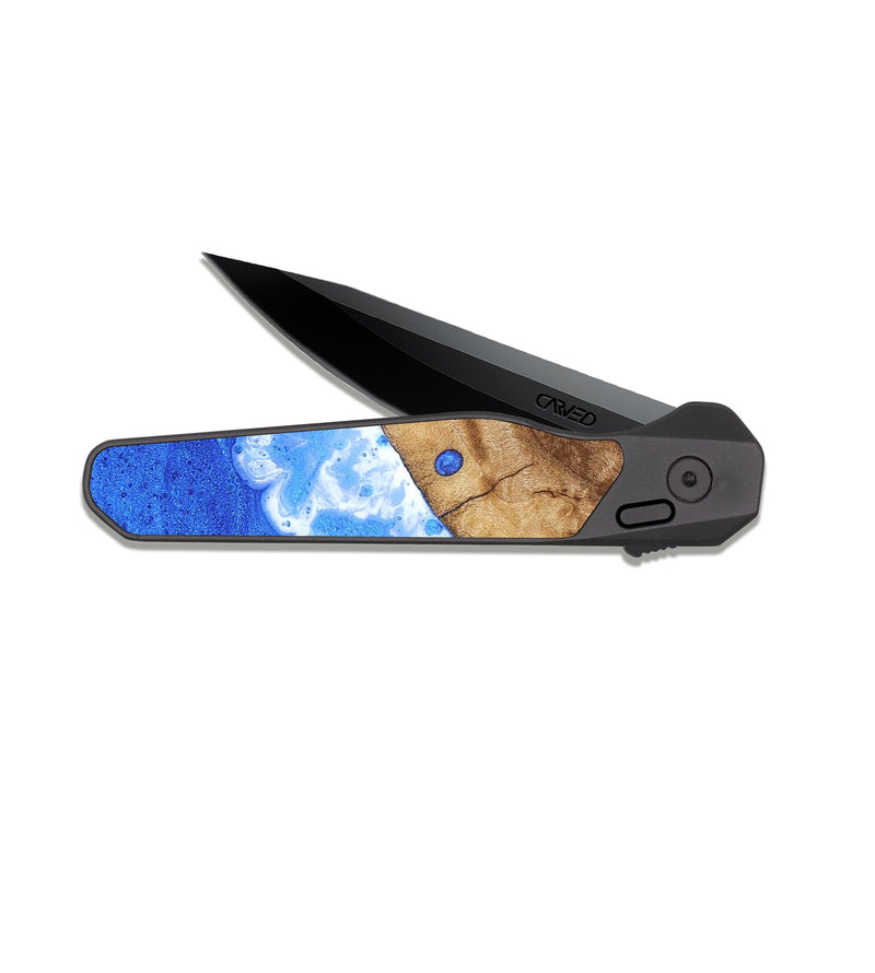 EDC Dark Slate Wood Pocket Knife - Kayden (Coastal, 823201)