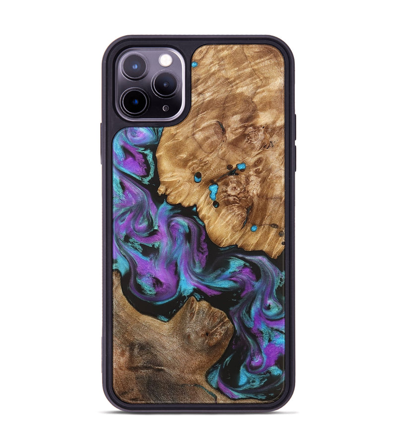 iPhone 11 Pro Max Wood Phone Case - Ransom (Purple, 823205)